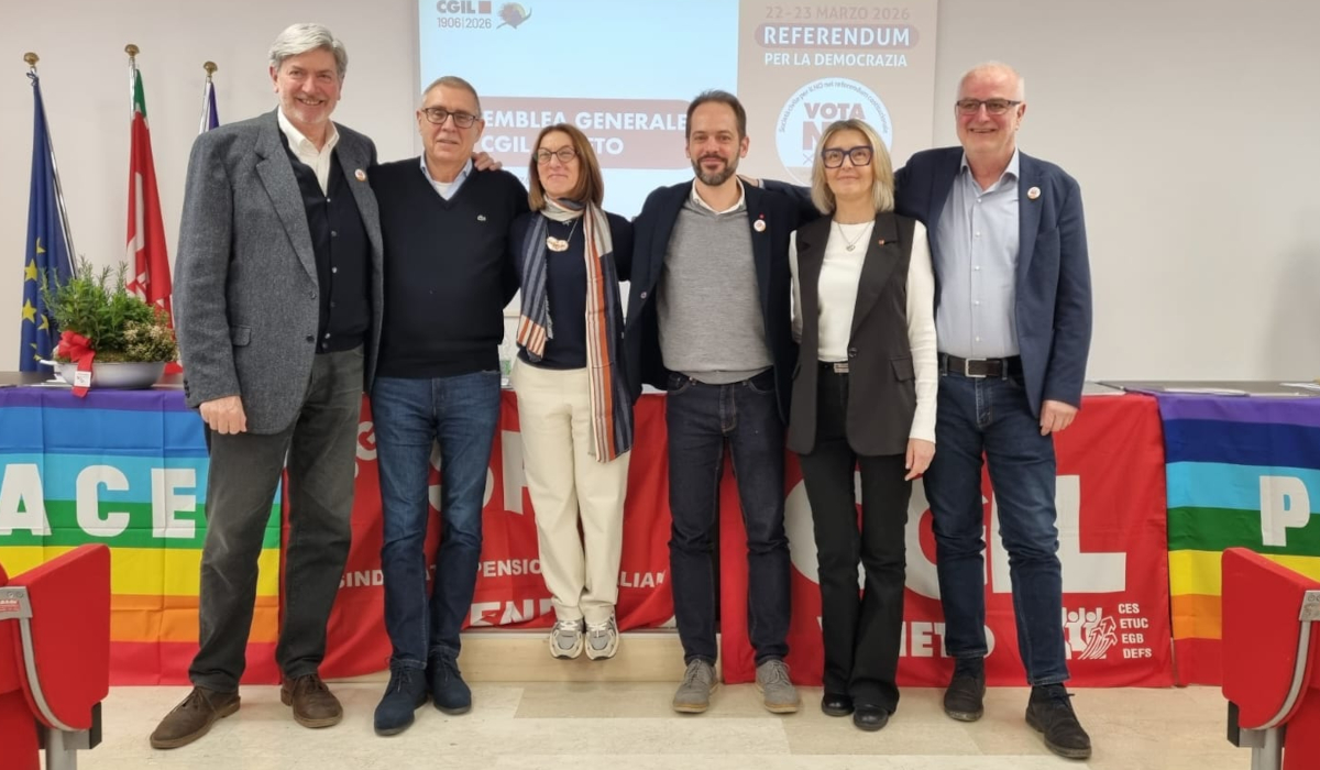 La segreteria Spi Cgil Veneto